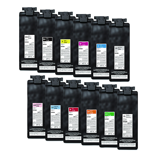 Epson T51NA20 (T51N) UltraChrome GS3 Eco-Solvent Ink, 800 mL, White