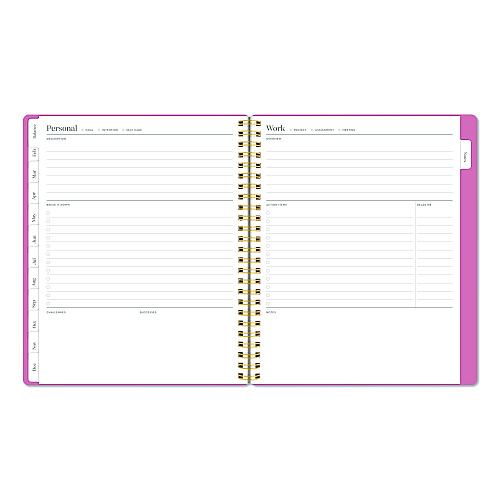 Cambridge WorkStyle Weekly/Monthly Planner, 8.75 x 7.75, Pink Cover, 12-Month (Jan to Dec): 2026 (160680527)