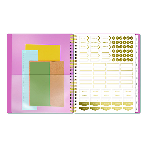 Cambridge WorkStyle Weekly/Monthly Planner, 8.75 x 7.75, Pink Cover, 12-Month (Jan to Dec): 2026 (160680527)