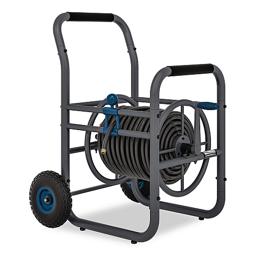 Suncast Commercial Professional Grade Hose Reel, 200 ft, 32 x 26.75 x 38, Gray (CPD200PROBL)