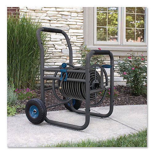 Suncast Commercial Professional Grade Hose Reel, 200 ft, 32 x 26.75 x 38, Gray (CPD200PROBL)