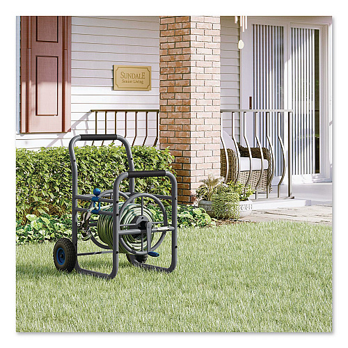 Suncast Commercial Professional Grade Hose Reel, 200 ft, 32 x 26.75 x 38, Gray (CPD200PROBL)