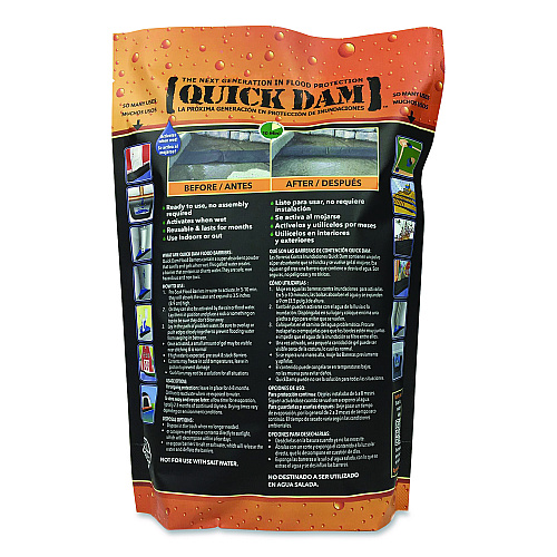 Quick Dam Flood Barriers, 6" x 5 ft x 3.5, 1 Barrier (QD651)