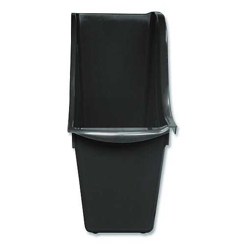 Storex Small Book Bin, 1.5 gal, 4.5" x 11.75" x 8.5", Black, 6/Pack (70123E06C)
