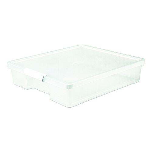 Storex Project Box, 12" x 12", Clear, 5/Pack (63209U05C)