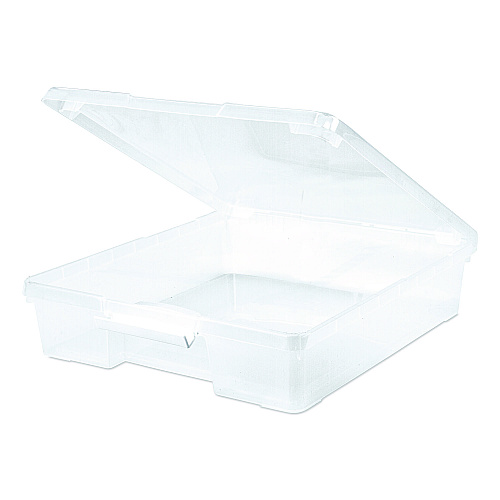 Storex Project Box, 12" x 12", Clear, 5/Pack (63209U05C)