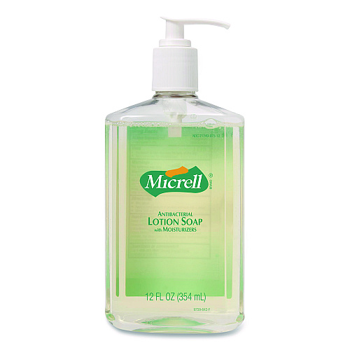 Micrell Antibacterial Lotion Soap, Floral Scent, 12 oz (975912)