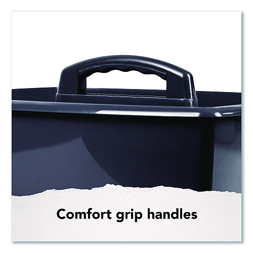 Storex Large Caddy, 13 x 11 x 6.38, Black, 6/Pack (00973E06C)