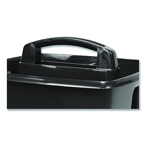 Storex Small Caddy, 9.25 x 9.25 x 12, Black, 6/Pack (00972E06C)