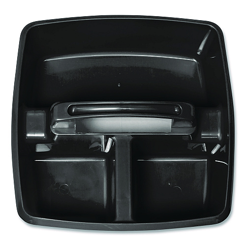 Storex Small Caddy, 9.25 x 9.25 x 12, Black, 6/Pack (00972E06C)