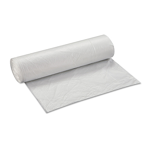 Inteplast Group High-Density Commercial Can Liner Value Pack, 45 gal, 12 mic, 40" x 46", Clear, Interleaved Roll, 25 Bags/Roll, 10 Rolls/CT (VALH4048N14)