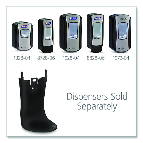 GOJO SHIELD Floor and Wall Protector for ADX and LTX Dispensers, Black (1045BLK12CT)