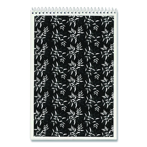 TOPS Fashion Steno Pad, Gregg Rule, Assorted Abstract Floral Headband Designs, (80) White 6 x 9 Sheets, 6/Pack (80230)