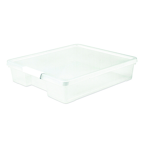 Storex Project Box, 12" x 12", Clear, 5/Pack (63209U05C)