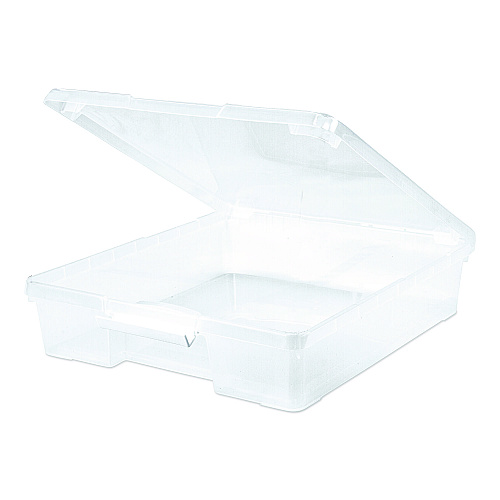 Storex Project Box, 12" x 12", Clear, 5/Pack (63209U05C)