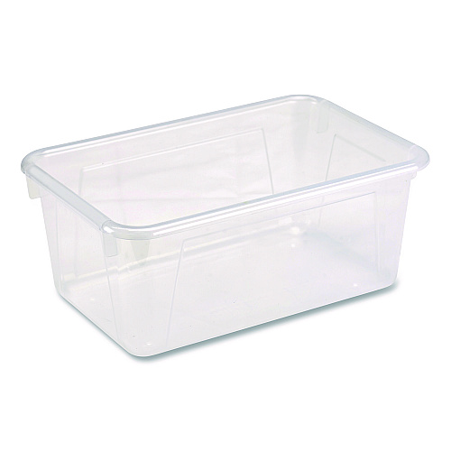 Storex Cubby Bin, 1.8 gal, 7.8" x 12.09" x 5.18", Translucent, 5/Pack (62461U05C)
