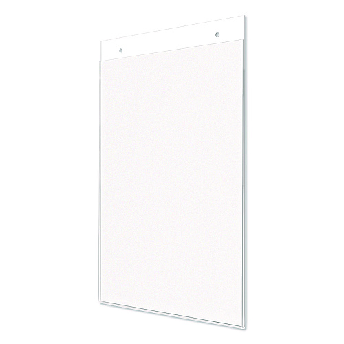 Deflecto Anti-Glare Wall Mount Sign Holder, 8.5 x 11, Clear (878201)