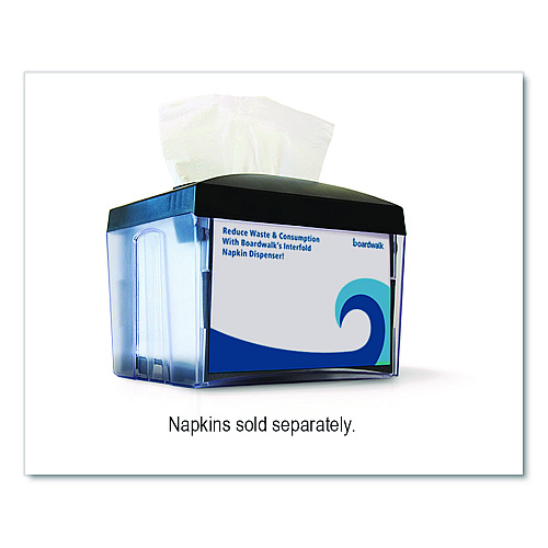 Interfold Napkin Dispenser, 7.9 x 5.6 x 7.9, Black