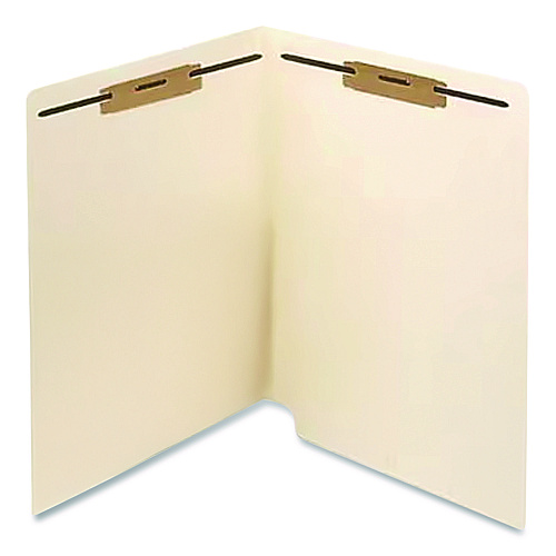 Medical Arts Press Heavy-Duty Top Tab Fastener Folders, 1/3 Cut, 0.75" Expansion, 2 Fasteners, Letter Size, Manila Exterior, 50/Box (52327)