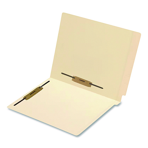 Medical Arts Press End Tab Fastener Folders, Vertical/Horizontal Fasteners, 0.75" Expansion, 2 Fasteners, Letter Size, Manila Exterior, 250/Box (52406B)