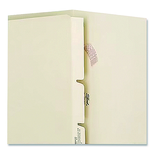 Medical Arts Press Standard Side-Flap Classification Folder Dividers, 1 Fastener, Letter Size, Manila, 100/Box (52411)