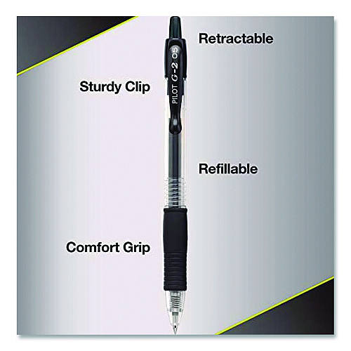 Pilot G2 Premium Gel Pen, Retractable, Extra-Fine 0.5 mm, Assorted Ink and Barrel Colors, 5/Pack (31300)