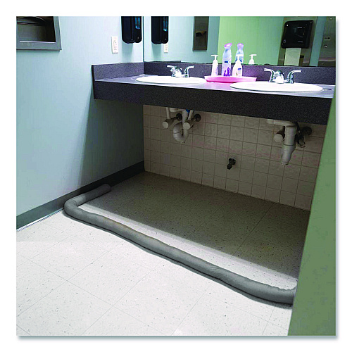 Quick Dam Water Dams, 2.5" x 10 ft x 2.5", Gray, 12/Box (WUB21012G)