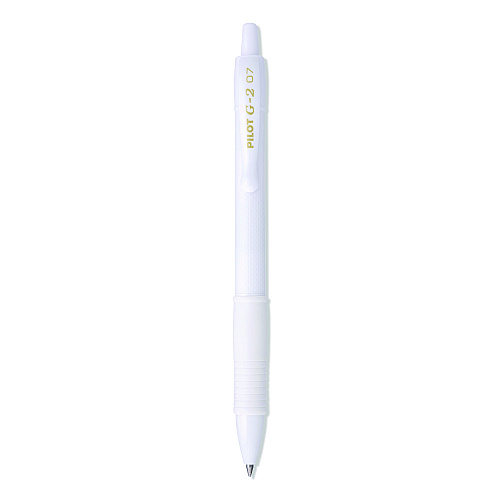 G2 Edge Premium Gel Roller Pen, Retractable, Fine 0.7 mm, Black Ink, White Barrel, 36/Pack