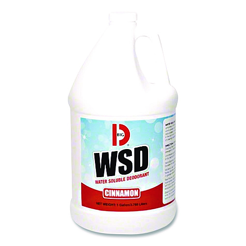 Big-D Water-Soluble Deodorant, Cinnamon, 1 gal Bottle, 4/Carton (1611)
