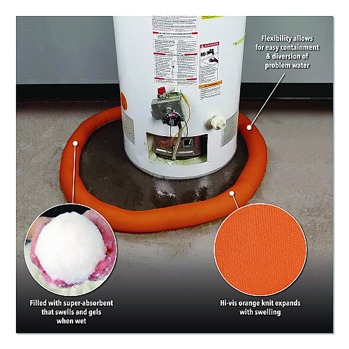 Quick Dam Indoor Bucket Kit, (1) Bucket, (10) 4 ft Water Dams, (6) 10 ft Water Dams (WUGGCO)