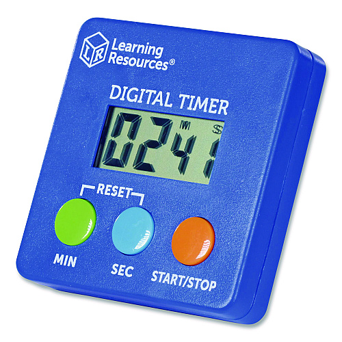 Learning Resources Classroom Timer, LCD, 5.3 x 3.6 x 0.9, Blue (LER4339)