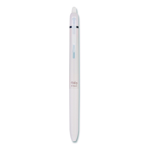 Frixion Waai Erasable Gel Pen, Retractable, Extra Fine 0.5 mm, Black Ink, Beige/Black Barrel, Dozen