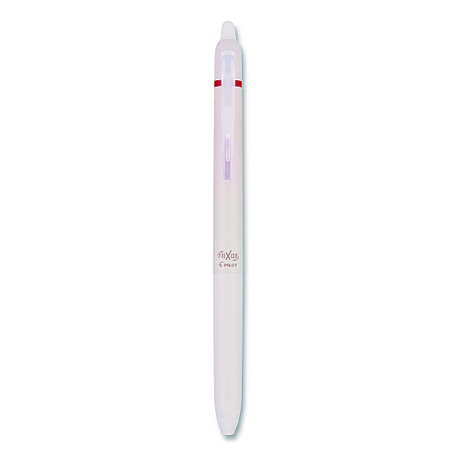 Frixion Waai Erasable Gel Pen, Retractable, Extra Fine 0.5 mm, Cherry Ink, Beige/Cherry Barrel, Dozen