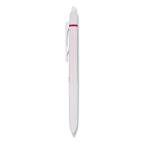 Frixion Waai Erasable Gel Pen, Retractable, Extra Fine 0.5 mm, Cherry Ink, Beige/Cherry Barrel, Dozen