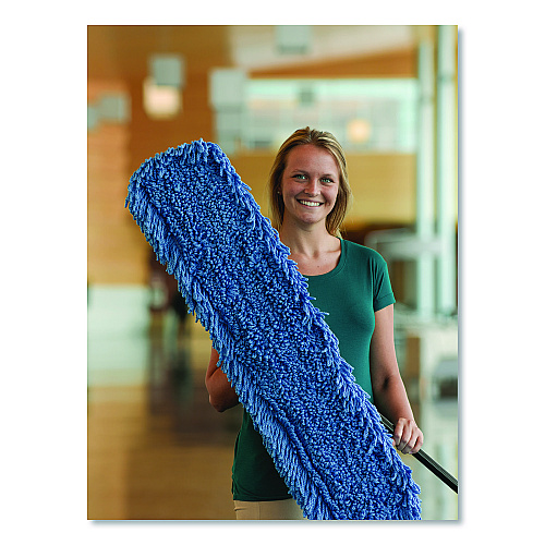 Nexstep Commercial Products MaxiTwist Microfiber Dust Mops, Microfiber, 36" x 5", Blue (94074)
