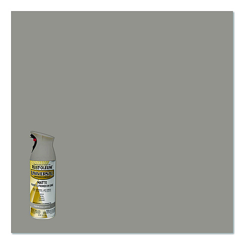 Rust-Oleum Universal Premium Spray Paint, Matte Greige, 12 oz Aerosol Can, 6/Carton (376724)