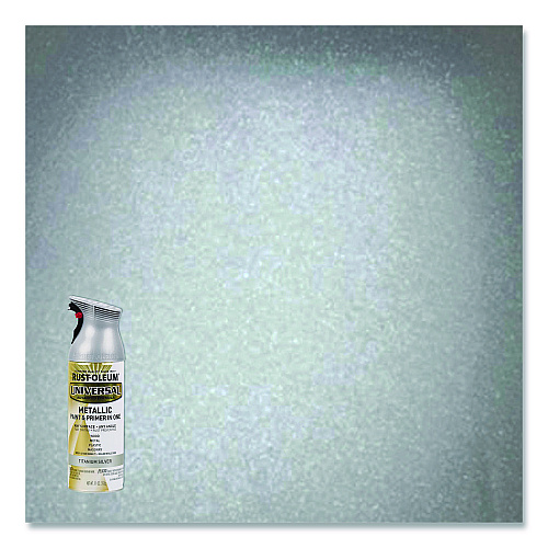 Rust-Oleum Universal Premium Spray Paint, Metallic Silver, 12 oz Aerosol Can (245220EA)