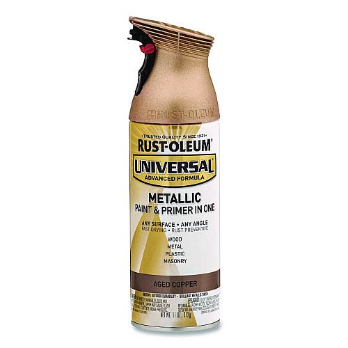 Rust-Oleum Universal Premium Spray Paint, Aged Copper, 12 oz Aerosol Can, 6/Carton (249132)