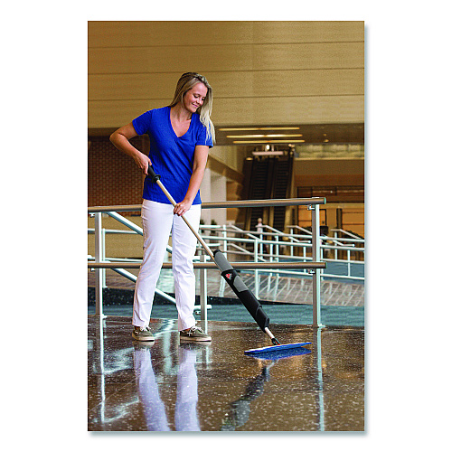 Nexstep Commercial Products MaxiPlus All-in-One Cleaning System, 60" Metallic/Black Aluminum Handle (96957M)