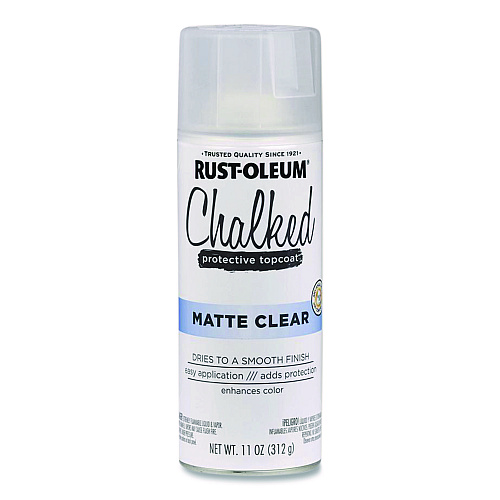 Rust-Oleum Ultra Matte Chalked Paint, Matte Clear, 12 oz Aerosol Can (302599EA)