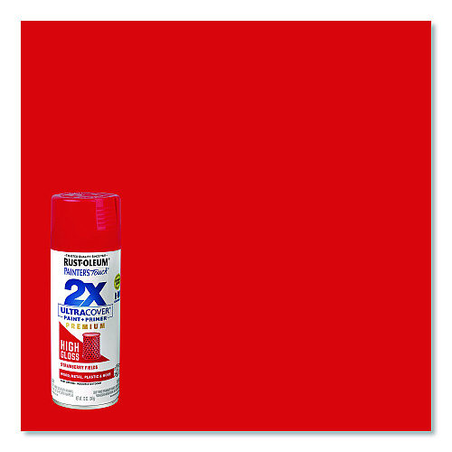 Rust-Oleum Painter's Touch 2X Ultra Cover Spray Paint, High Gloss Strawberry Fields, 12 oz Aerosol Can (331180EA)