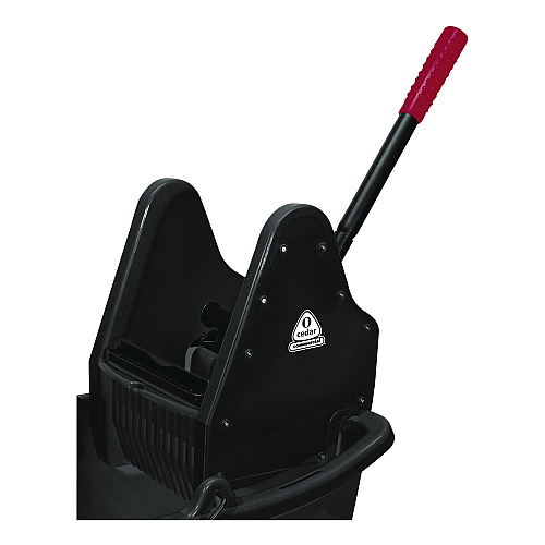 Nexstep Commercial Products Premier Downpress Mop Bucket and Wringer, 35 qt, Black (96998)