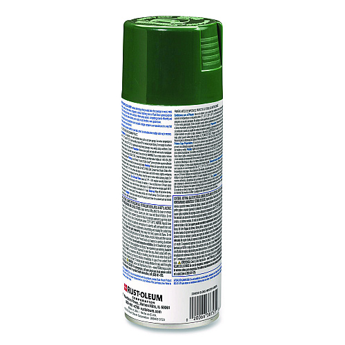 Rust-Oleum Painter's Touch 2X Ultra Cover Spray Paint, Gloss Hunter Green, 12 oz Aerosol Can, 6/Carton (334034)