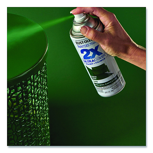 Rust-Oleum Painter's Touch 2X Ultra Cover Spray Paint, Gloss Hunter Green, 12 oz Aerosol Can, 6/Carton (334034)