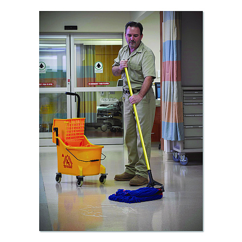 Nexstep Commercial Products MaxiPlus Microfiber Loop-End Mop, Microfiber, 24 oz, Blue (97207)