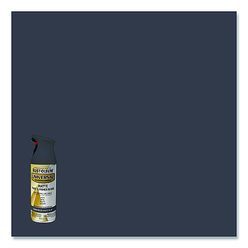 Rust-Oleum Universal Premium Spray Paint, Matte Slate Blue, 12 oz Aerosol Can (376723EA)