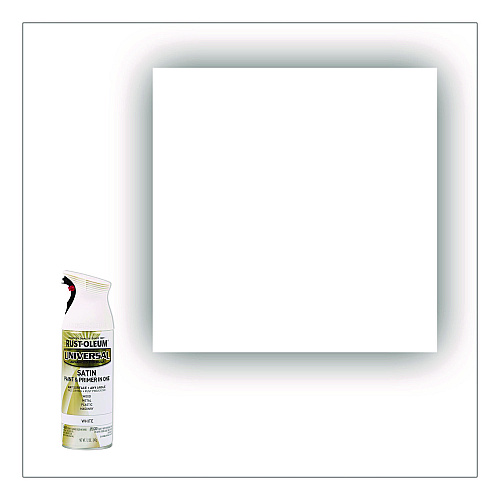 Rust-Oleum Universal Premium Spray Paint, Satin White, 12 oz Aerosol Can (245210EA)