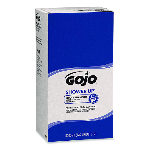 SHOWER UP Soap and Shampoo, Clean, 5,000 mL Refill Bag, 2/Carton