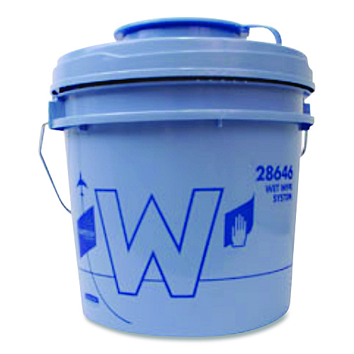 Kimtech W Aviation Wet Wipe System Bucket, 1 gal, Blue/Gray, 4/Carton (28646)