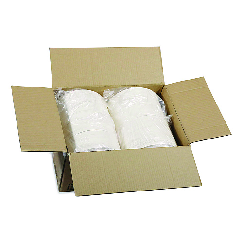 EarthChoice Fiber-Blend Bagasse Dinnerware, Plate, 9" dia, White, 500/Carton